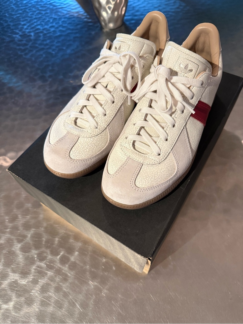 adidas Originals Men's BW Army Sneakers White Victory Red Gum HQ9264 Size 9